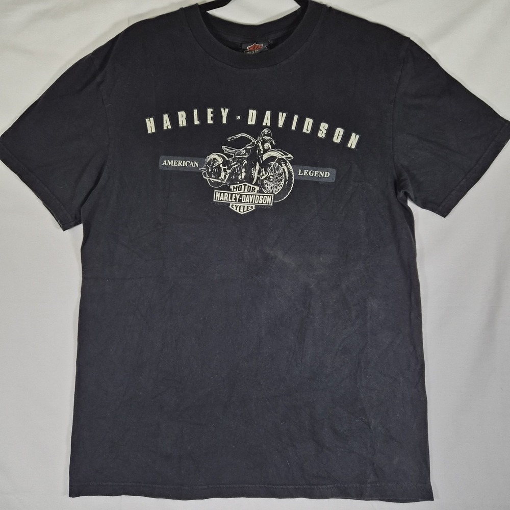 Harley Davidson 2008 Wichita Kansas T Shirt Mens Large Black Biker Motorcycle